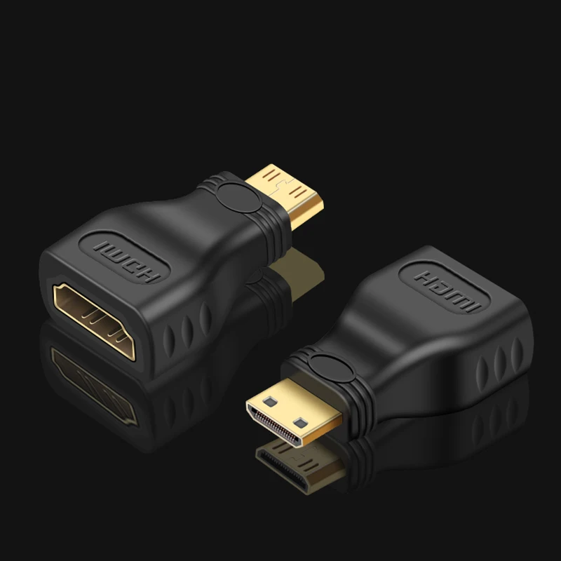 Mini HDMI to HDMI Digital Audio Converter Gold Plated Mini HDMI Extender HDMI 4K Extension Adapter For HDTV Peojector Conversion
