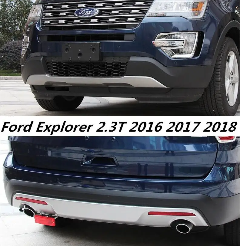 Stainless Steel Front Lip Bumper & Rear Trunk Diffuser Protector Guard