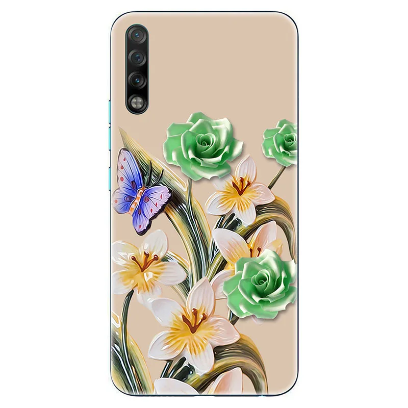 A011 Мягкие силиконовые чехлы для телефонов Tecno Phantom 9 AB7 phantom 8 мягкий ТПУ материал задняя крышка Coque печать живопись Цветочный стиль - Цвет: A011