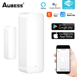 Tuya Smart WiFi Door Sensor Door Open / Closed Detectors WiFi App Notification Alert/Sound security alarm with Alexa Google Home