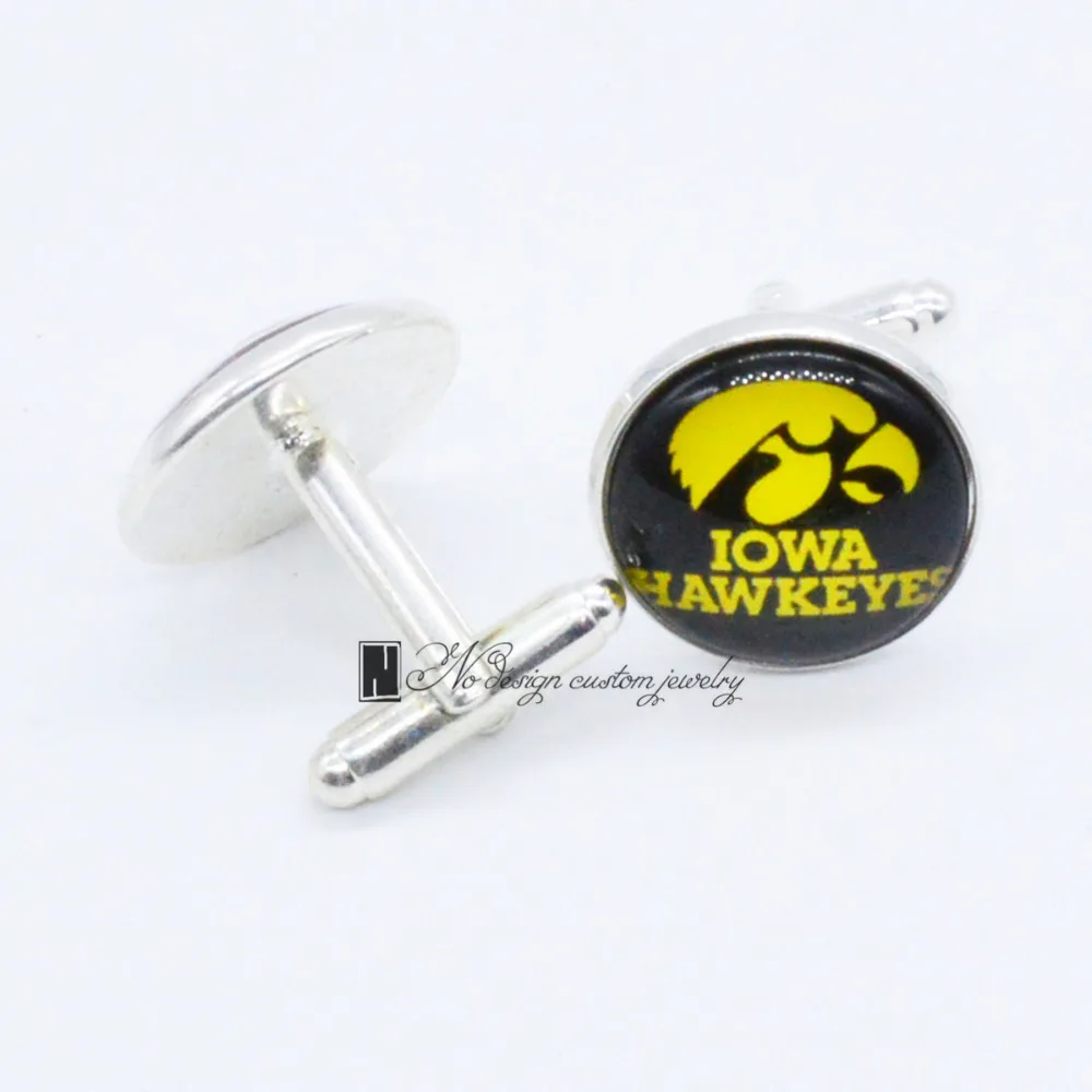 

Hot Sale University of Iowa Hawkeye NCAA Cufflink Cuff Link Men's 3 Pair Free Shipping Biggest Promotion CUF0079