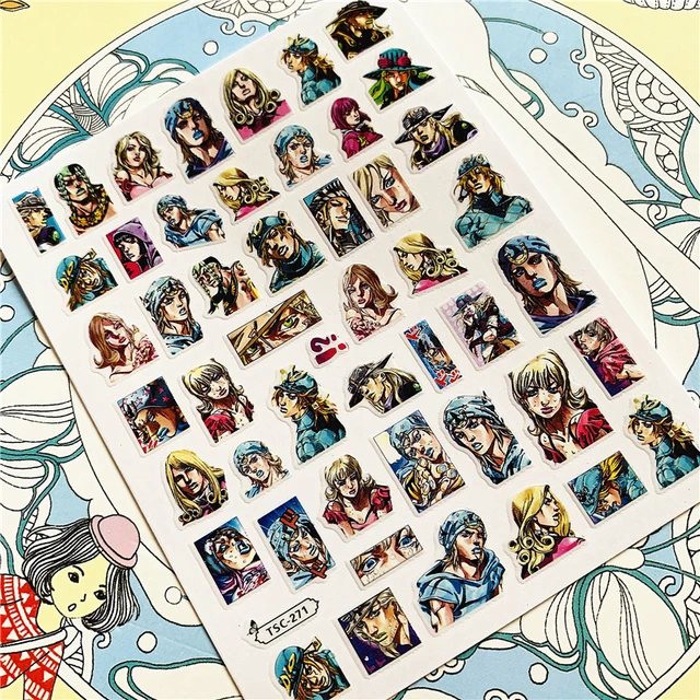 TSC-212 TSC-213 Cartoon anime character 3D Back glue Nail Art Stickers Decals Sliders Nail ornament decoration TSC-271