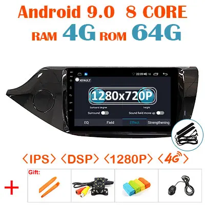 1280*720P Android 9,0 4G 64G Carplay авто радио для Kia Ceed JD 2013- Мультимедиа gps навигация ips экран без DVD плеера ПК - Цвет: 9.0 4G 64G DSP 1280P