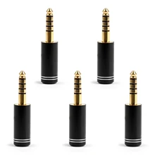 Artudatech 5 Pcs 4 4mm 5Pole Headphone Plug Audio Adapter For Sony NW WM1Z NW WM1A Player Black Connector Parts