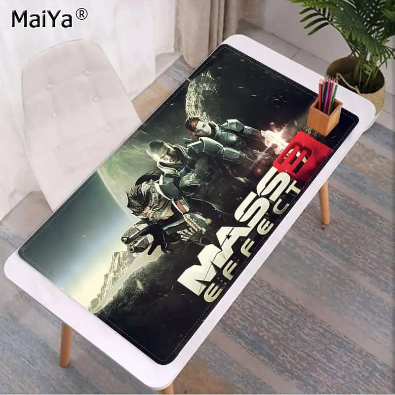 Maiya дизайн Mass Effect игровой коврик для мыши для ноутбука резиновый компьютерный игровой коврик для мыши - Цвет: Lock Edge 30x80cm