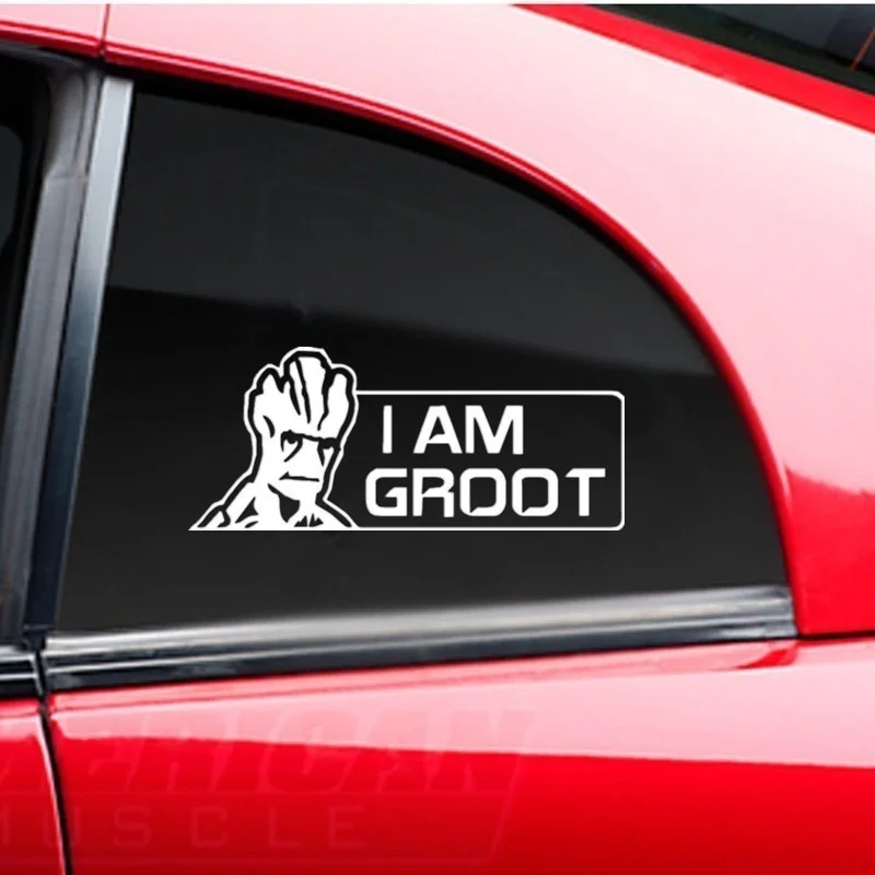 I Am Groot стражи галактики Marvel наклейки на окно тело виньетта монстр забавная
