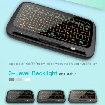 

Mini 2.4G Wireless Keyboard Backlight Touchpad Air Mouse IR Leaning Remote Control For BOX Smart TV Android IOS Windows