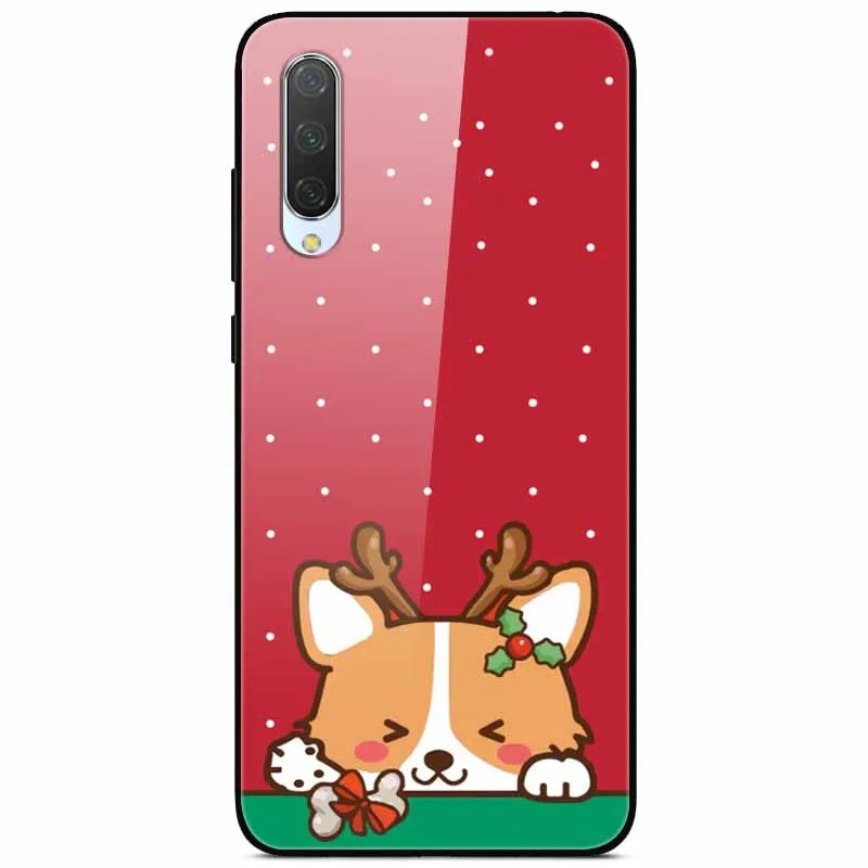 Рождественский чехол для Xiaomi mi 9 Lite чехол из закаленного стекла, жесткий чехлы для телефона для Xiaomi mi 9 чехол mi 9 SE чехол для Xio mi 9T Pro
