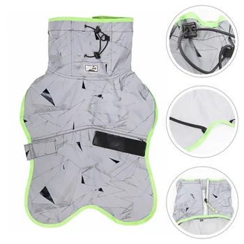 

1pc Pet Coat High Quality Prime Sturdy Reflective Clothes Reflective Coat for Pet