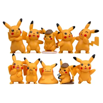 

10pcs/lot Cute Figure Toys Pikachu Action Figure PVC Model Toys Collection Anime Kids Toys Christmas Gifts