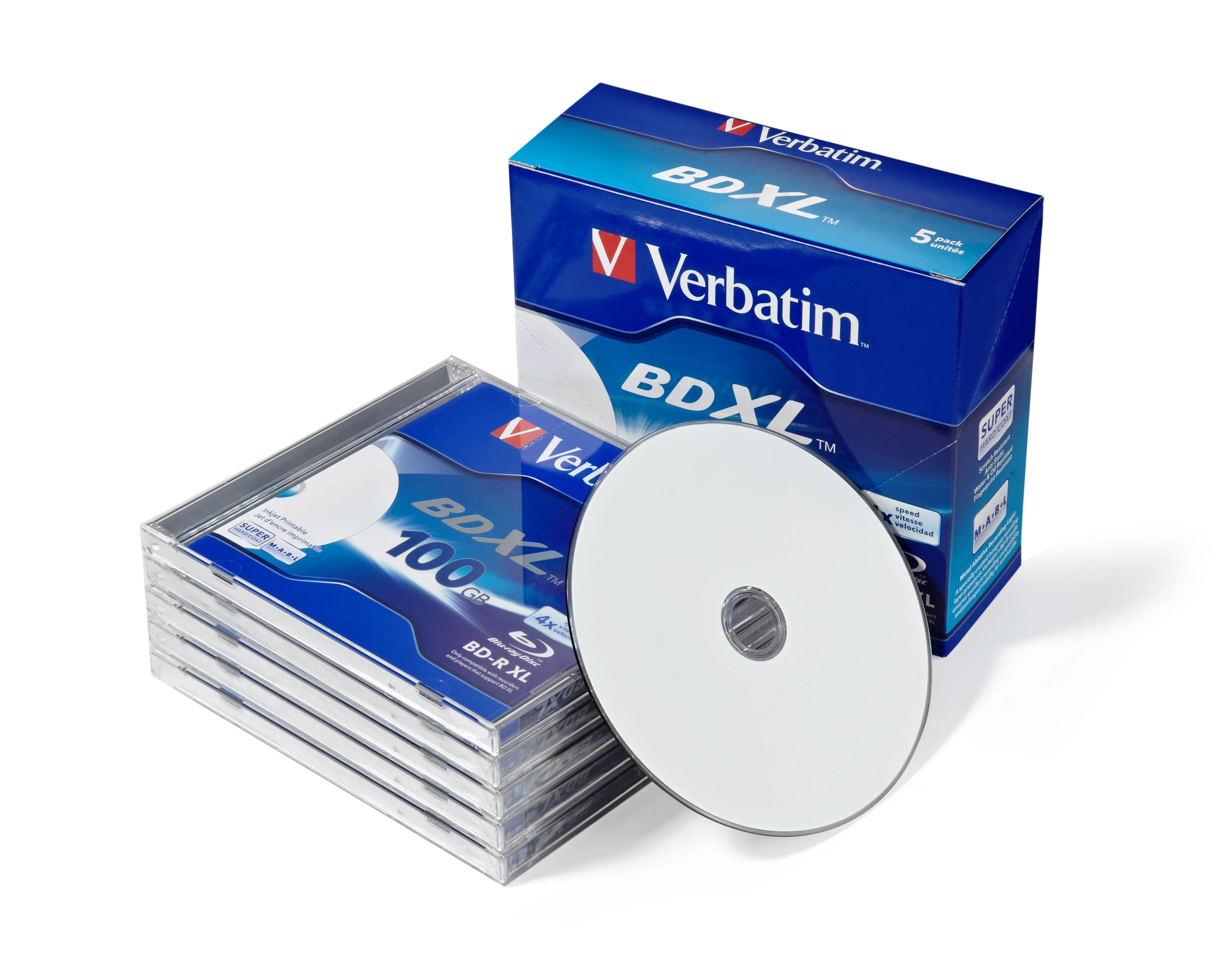 Disco de raio azul BD R xl 100gb camada tripla bluray dvd bdr 100g 4x
