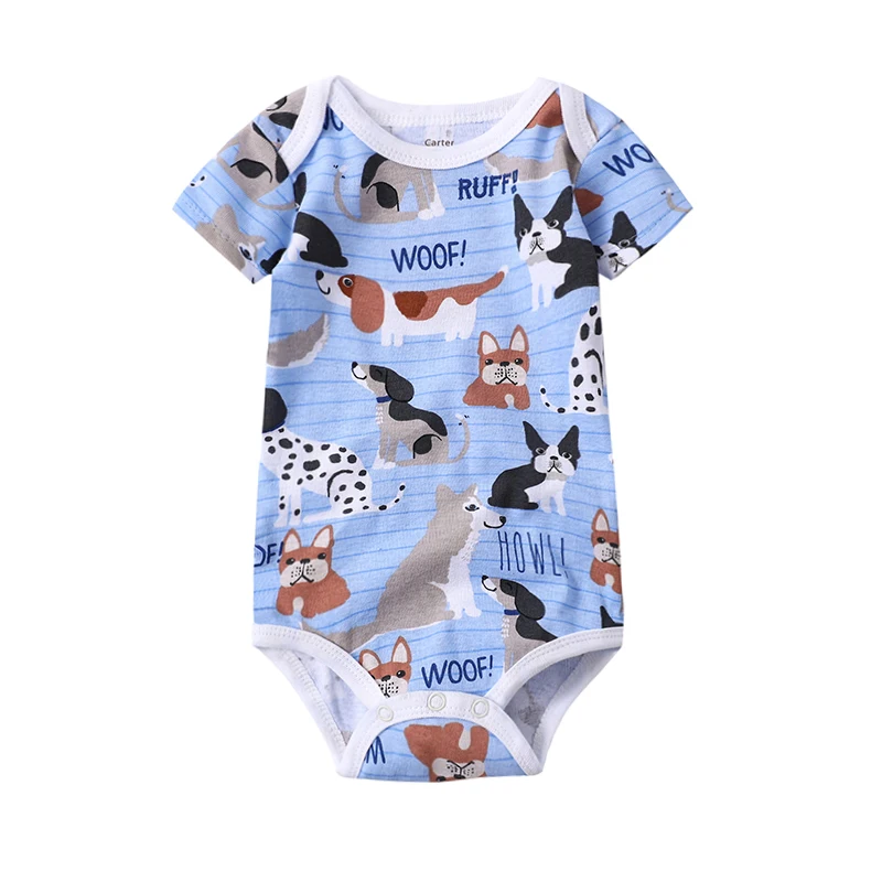 Baby rompers Cotton Infant Body Short Sleeve Clothing baby Jumpsuit Cartoon Printed Baby Boy Girl clothes