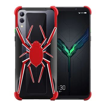 

Stylish Spider Element Metal Bumper Case For Black Shark 2 Luxury Slim Hard Aluminum Metal Cover Case Xiaomi Black Shark 2 Pro
