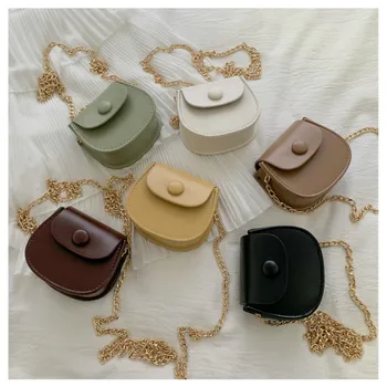 

2020 New Saddle Bag Spring and Summer Fashion Simple Shoulder Bag Female Casual Chain Cool Small Bag