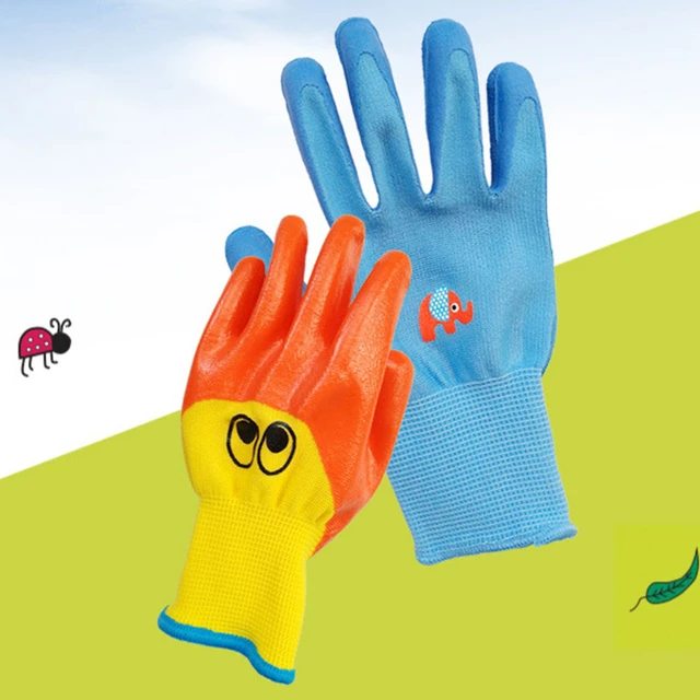 Gants de protection imperméables durables pour enfants, gants de jardin  pour enfants, coupe anti-morsure, protection de renforcement des  coquillages, gadget de travail de plantation - AliExpress