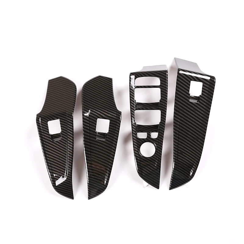 4-piezas-para-BMW-Serie-3-G20-325li-2020-ABS-fibra-de-carbono-Ventana-de-elevaci2