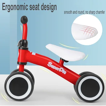 

Baby Balance Bike Walker Children Riding Toys Child's Scooter Four Wheel Balance Bicycle Kids Learning Walk Baby Outdoor Bike