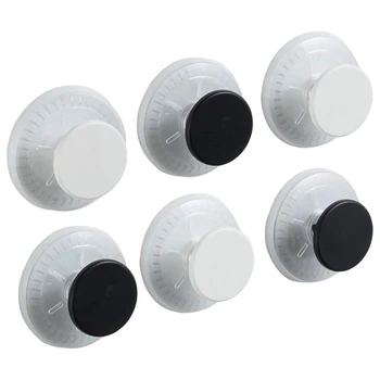 

Suction Cup Hooks Pack of 6 Dot-Shaped No Drilling, Removable 1 Second Installation Wall Hook Max Hold 11Lbs Waterproof