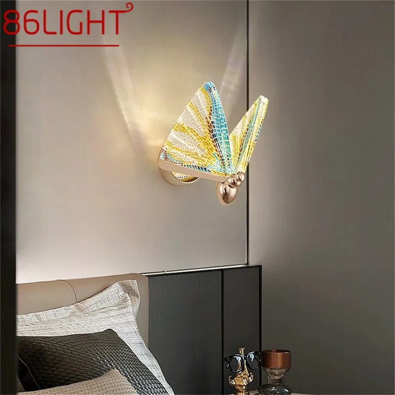 

86LIGHT Nordic Creative Butterfly Wall Lights Sconces Modern LED Lamps Fixtures for Home Decoration