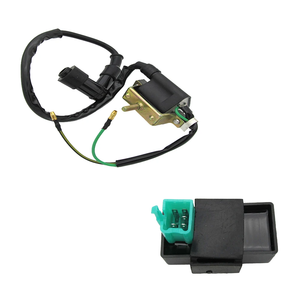Racing Ignition Coil + AC 6-pin CDI Box Module for 50cc-150cc Engine Parts Dirt Bike ATV Quad