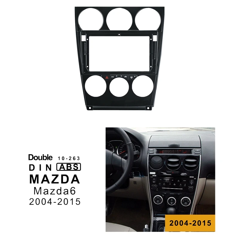 9 дюймов 2Din стерео радио dvd-плеер панель аудио отделка рамка для Mazda 6 2004