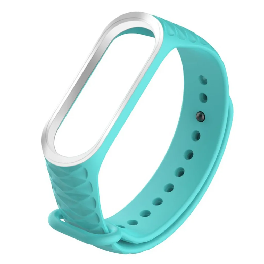Сплошной цвет mi band 2 ремешок на запястье мягкий силиконовый браслет сменный