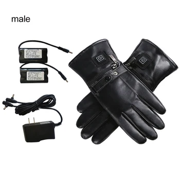 

Winter Motorcycle Gloves Touch Screen Heated Gloves USB Charging Outdoor Heated Gloves with Independent Heating Chip for Cycling