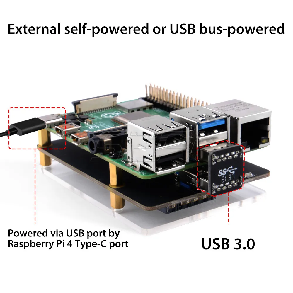 placa de expansão armazenamento para raspberry pi 4b