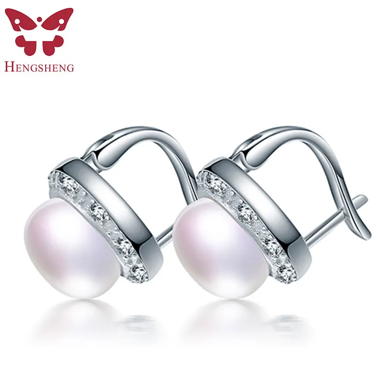 Бабочка Пряжка Серьги-гвоздики ASOS, пресной воды белый розовый фиолетовый черного и золотого цвета цвет аааа жемчужные серьги для женщин Fine Jewelry