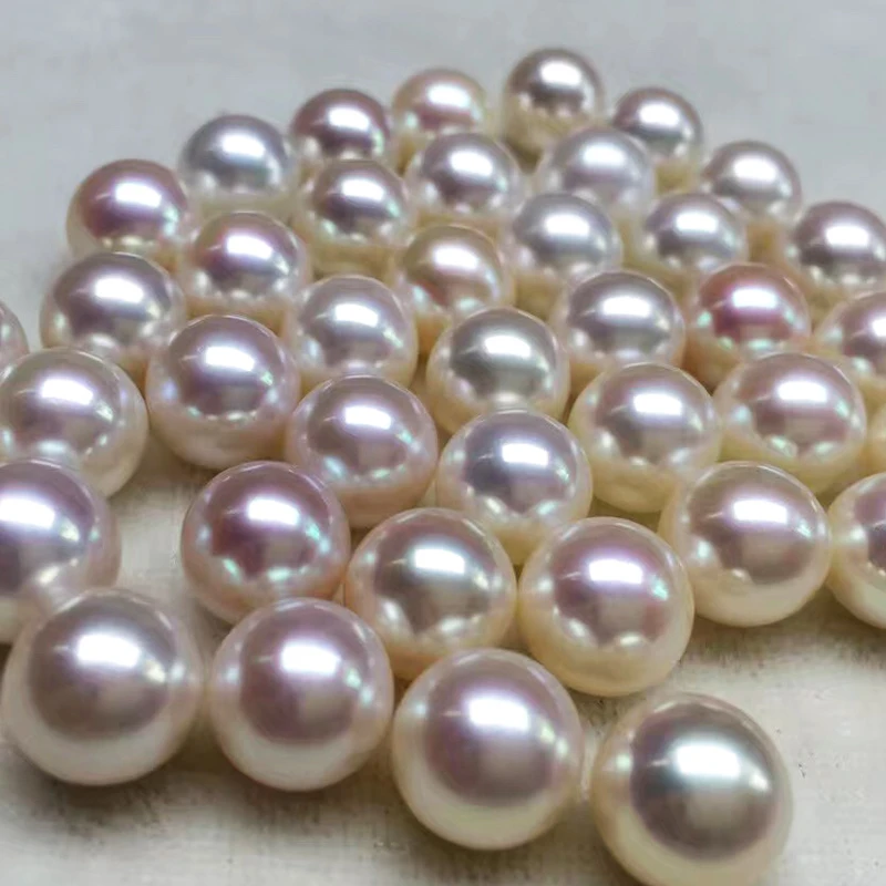 

3A Round Shape Natural Freshwater Pearls White Color 2mm-11.5mm Loose Beads High Quality Pearl for Earrings DIY Necklace