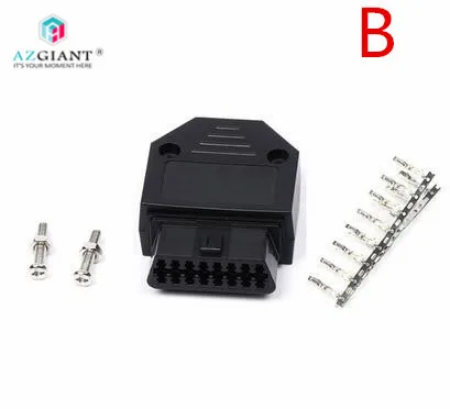 AZGIANT автомобильный женский разъем OBD2 16pin С Пылезащитным покрытием для автомобиля