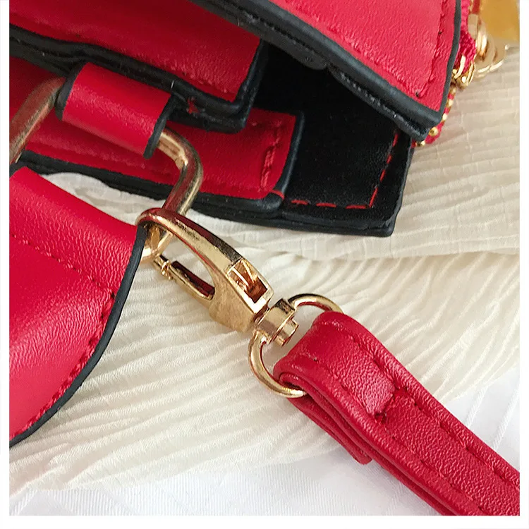 JIULIN новая пикантная красная помада красивая сумка модная персональная мультяшная маленькая квадратная сумка на плечо