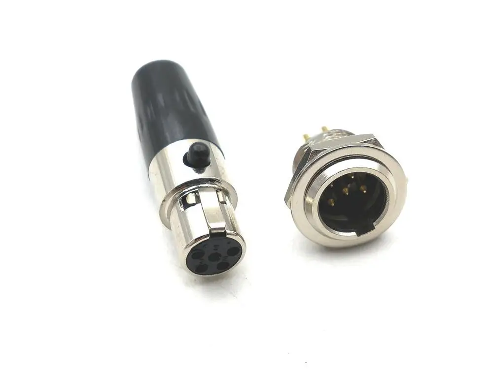 1 компл. Mini 5Pin XLR розетка M/F штепсельная вилка Стандартный адаптер|Соединители| |