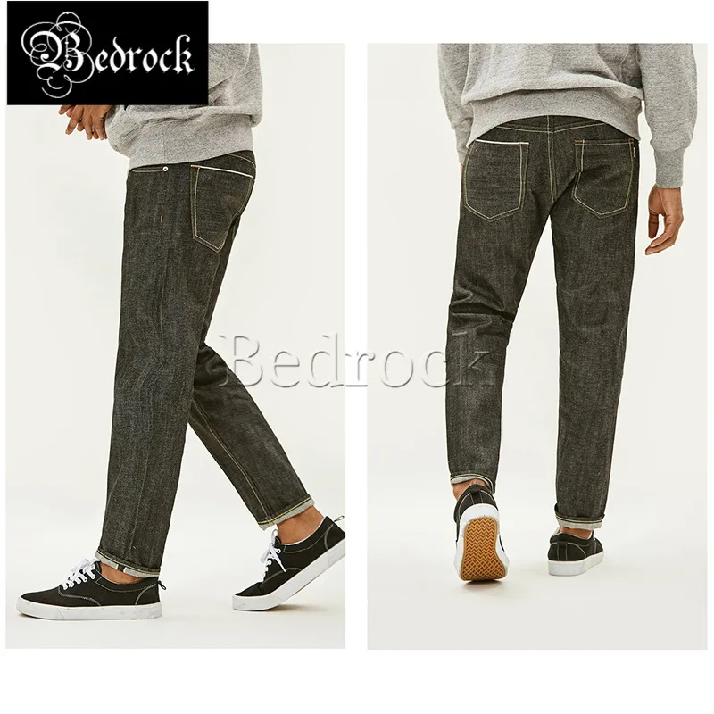 MBBCAR 11oz Summer selvedge denim unwashed primary indigo jeans Amekaji one washed jeans slim cropped pants pencil pants 7120A 4