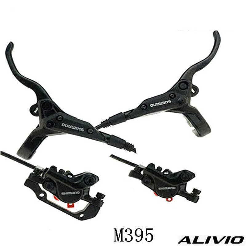 M395 black Shimano MTB горный велосипед гидравлический дисковый тормоз Deore XT тормоз ALIVIO M395 505 велосипедный дисковый тормоз велосипед аксессуары детали - Цвет: M395 black