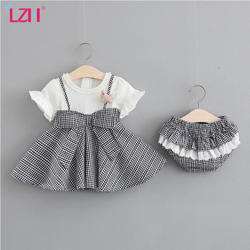 Big Sale Princess-Dress Newborn Clothes Baby-Girls Infant Summer Kids Casual LZH Plaid  xXKkn0pwZ
