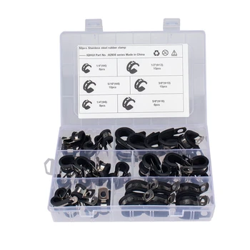 

[Combination]for Automobile Pipeline 52Pcs 5 Specifications-Stainless Steel Strip Clamp