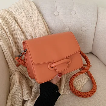 

Shoulder Handbag 2020 Popular New Korean Version of the Solid Color Crossbody Bag Ms. Small Package