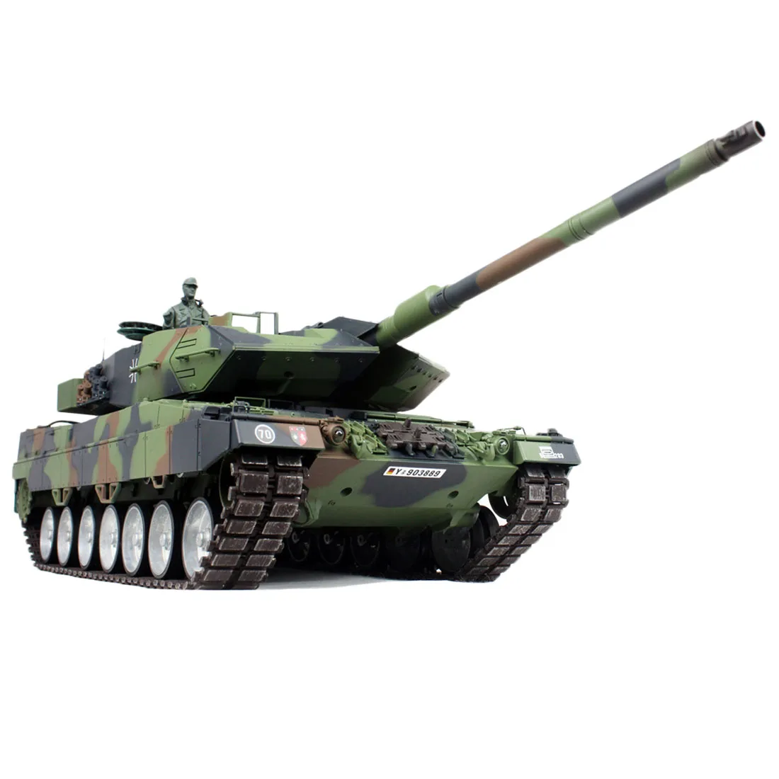 1:16 German Leopard Main Battle Tank 2.4G Remote Control Model Military Tank With Sound Smoke Shooting Effect