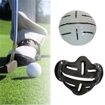 

1pc Golf Ball Alignment Identification Tool Putt Positioning Ball Golf Line Marker Golf Training Template Alignment Marks Tool