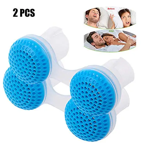 2pcs Anti Snoring nose clip Devices Professional Snore Stopper Nose Vents Snore Nasal Dilators for Better Sleep - Цвет: blue