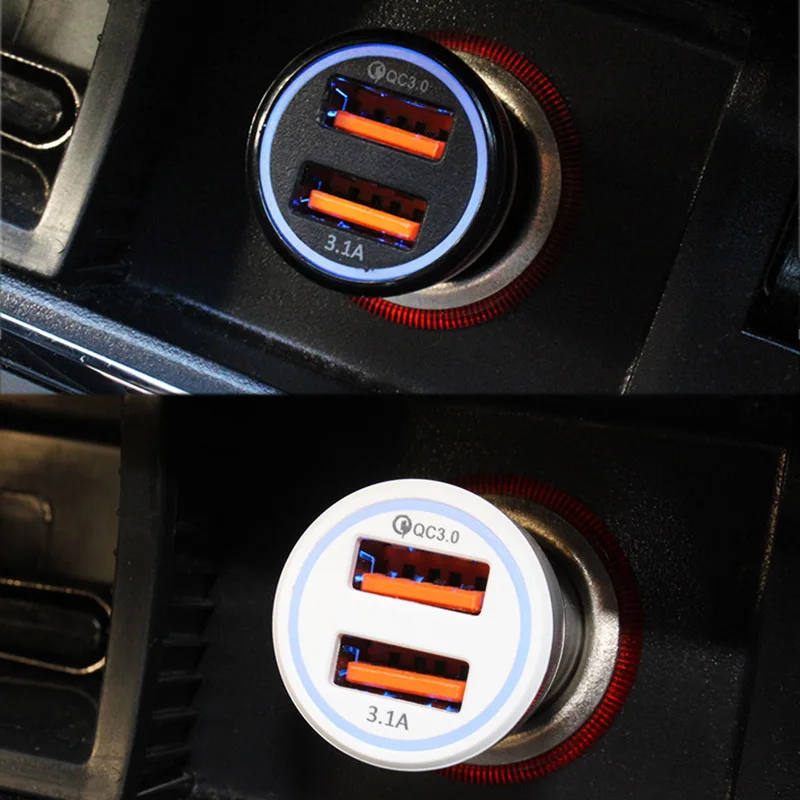 Автомобильный держатель для телефона на Зарядное устройство 2 Порты usb быстрой зарядки для смартфона автомобиля мультифункция usb автомобильный адаптер разъем автомобильного адаптера аксессуар для телефона