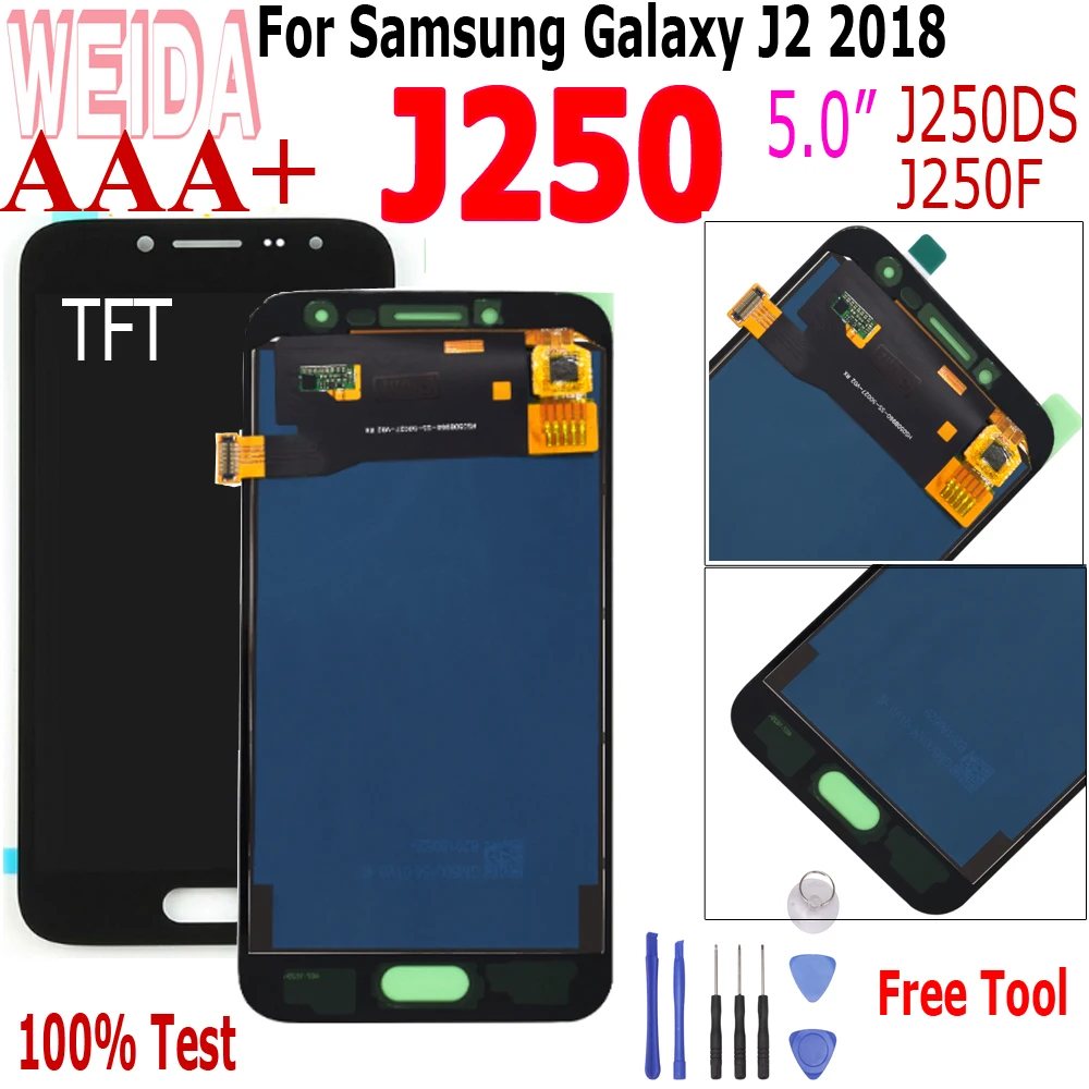 Weida 5 0 For Samsung Galaxy J2 Pro 18 J250 Lcd Display Touch Screen Digitizer Assembly For Samsung J250f J250h J250m Lcd Mobile Phone Lcd Screens Aliexpress