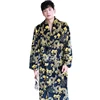 Chinese Style Winter Men's Bath Robe Long-sleeve Coral Fleece Pajamas for Men Bathrobe Male Kimono Dressing Gowns Sleepwear ► Photo 3/5