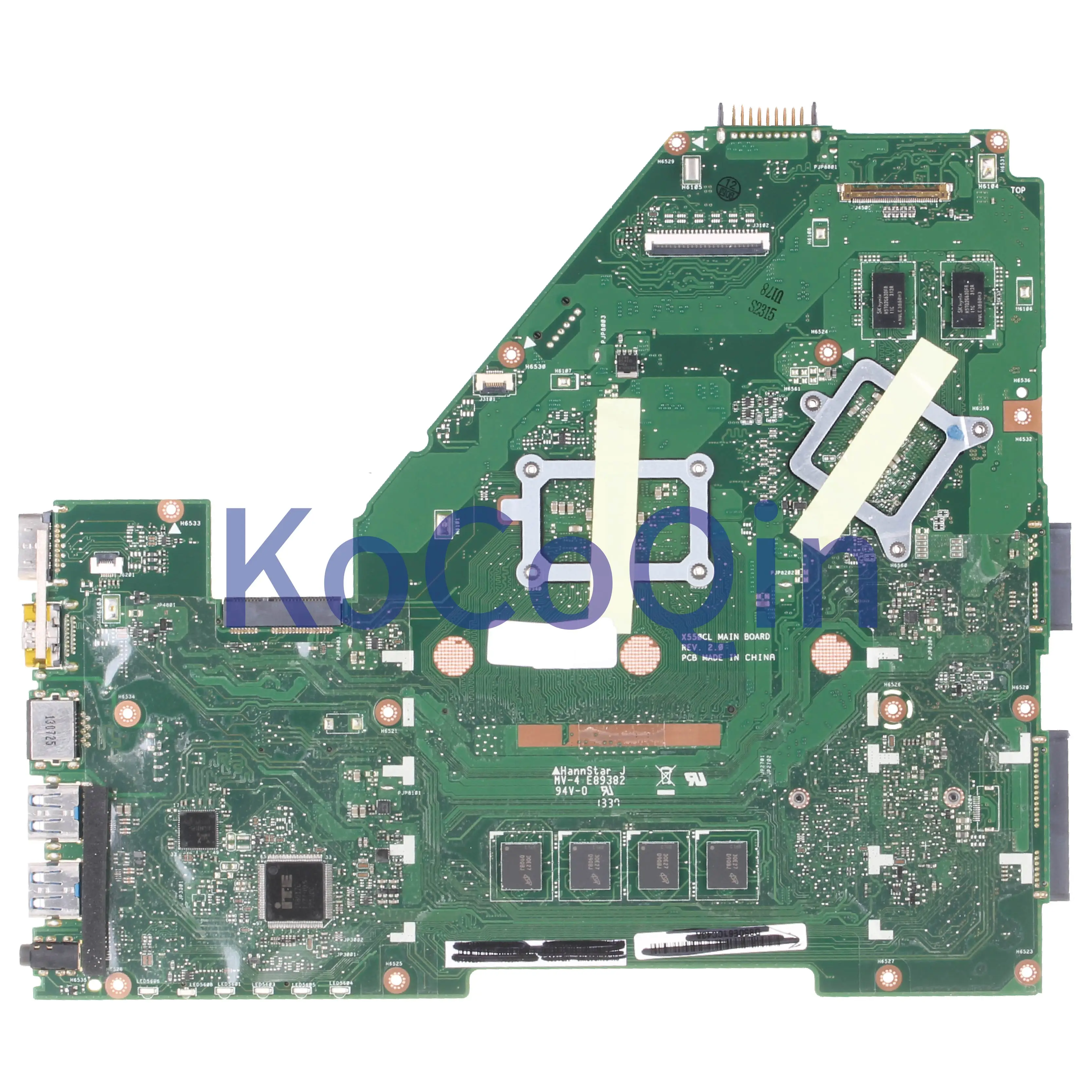 price cut  KoCoQin Laptop motherboard For ASUS X550CL X550CA X550CL R510C Y581C X550C A550C Mainboard SR0XL I5