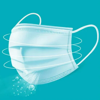 

5/10/20/50pcs Kids Disposable Face Mask Non-woven Fabric Anti Dust Anti Haze Masks with Elastic Ear Loops