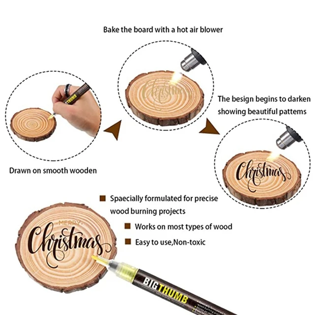 Upgrade Wood Burning Pen Woodworking Supplies Replace Wood Burning Iron  Easy Use Round Head Scorch Marker for DIY Crafts - AliExpress