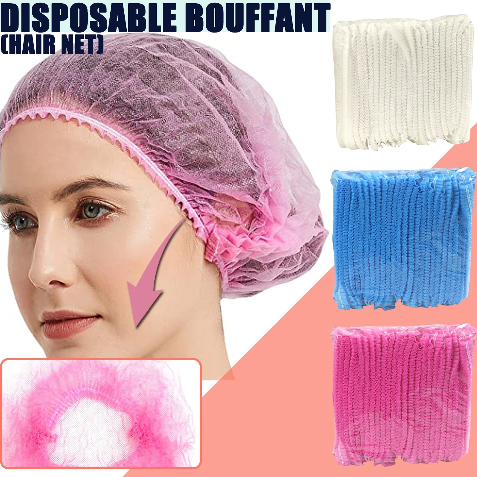100PC Disposable Hair Head Covers Net Bouffant Hair Net Head Cover Thick Net  Non Woven Strip Protection Beauty Mushroom Cap|Caps, Foils & Wraps| -  AliExpress