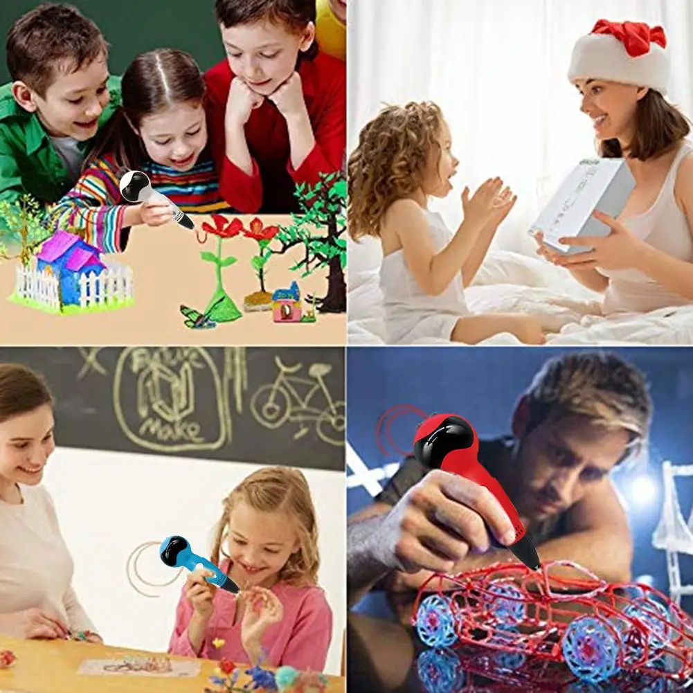

3D Pen, Robot Drawing Printing Printer Pen With Voice Prompts, Birthday Holiday Christmas Gifts Toys To Inspire Kids Creativity