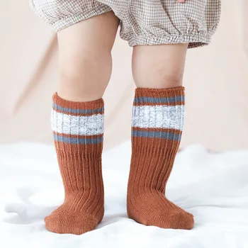 

2 to 8 year kids socks winter/autumn socks boys girls Anti-skid socks baby socks boys fashion solid color baby girls socks